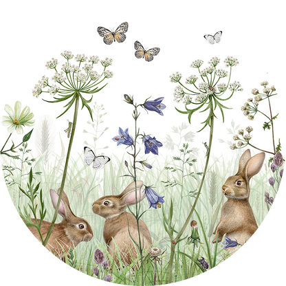 In The Undergrowth wall circle sticker by Artehub