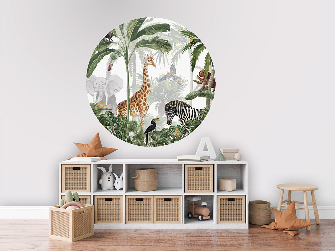 Jungle Jive wall circle sticker by Artehub