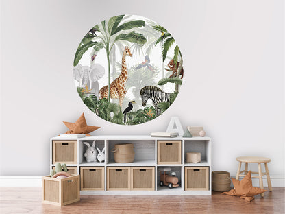 Jungle Jive wall circle sticker by Artehub