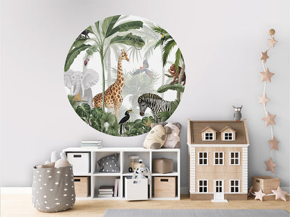 Jungle Jive wall circle sticker by Artehub