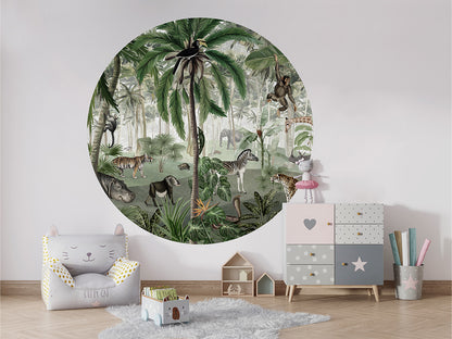 Jungle Lookbook wall circle sticker by Artehub