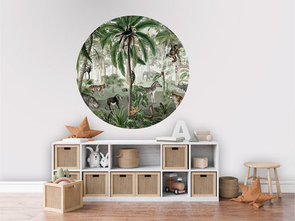 Jungle Lookbook wall circle sticker by Artehub
