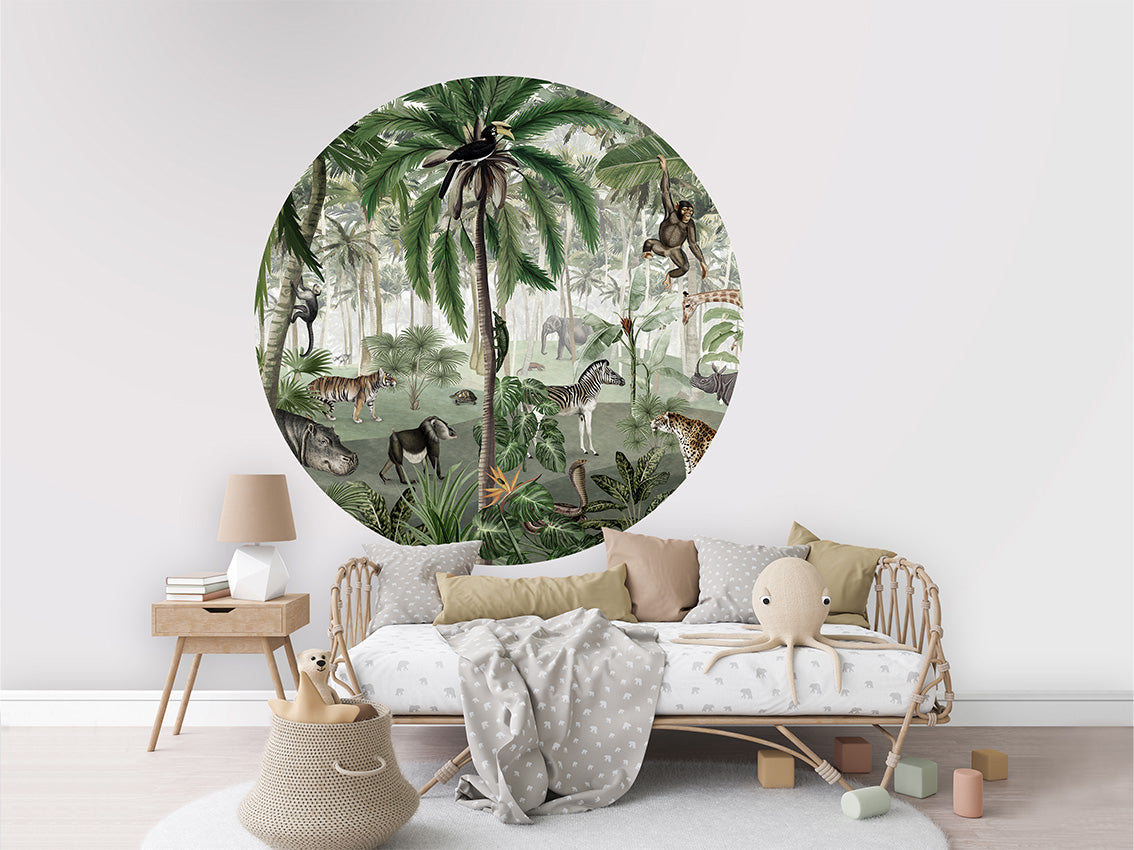 Jungle Lookbook wall circle sticker by Artehub