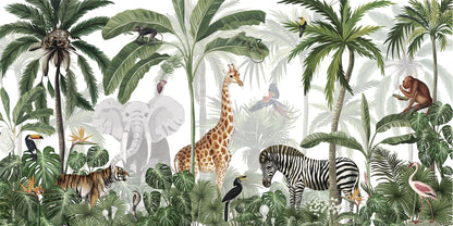 Jungle Jive European mural wallpaper design for kids room — Artehub Egypt