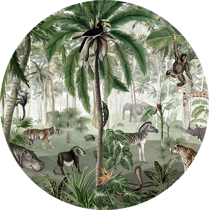 Jungle Lookbook wall circle sticker by Artehub