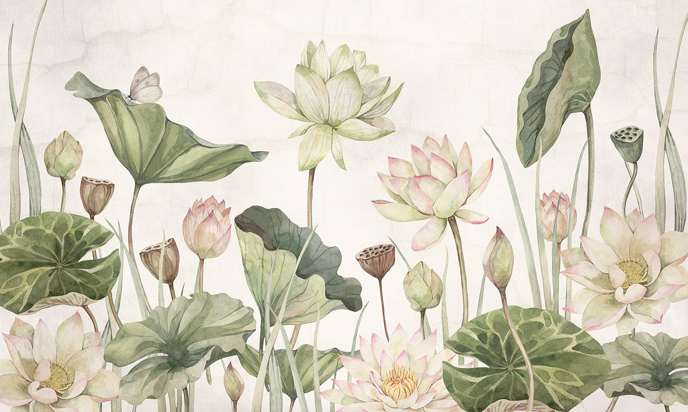 Lovely Water Lilies wallpaper design — Artehub Egypt