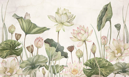 Lovely Water Lilies wallpaper design — Artehub Egypt