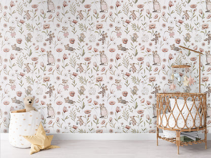 Merry Mice luxury wallpaper in kids room interior — Artehub Egypt