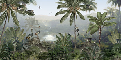Monkey Sanctuary wallpaper design — Artehub Egypt