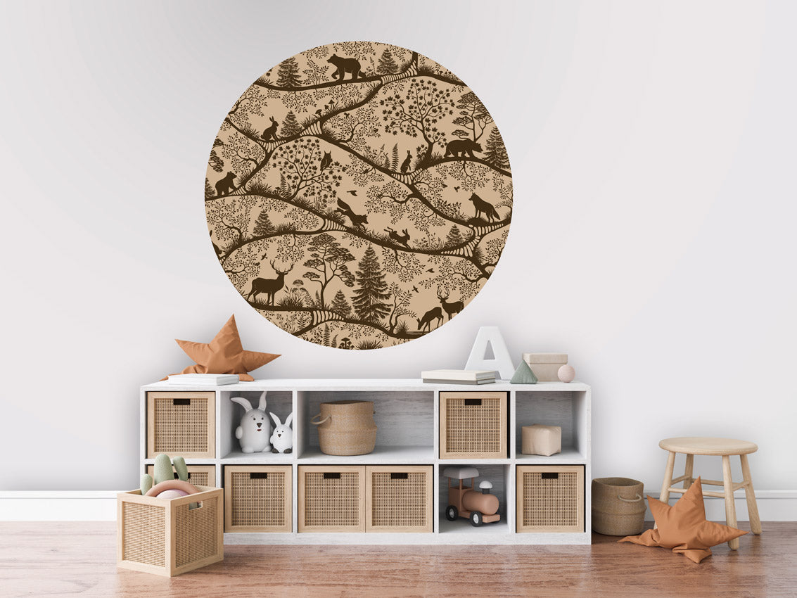 Nordic Nature - Beige Brown - Circle