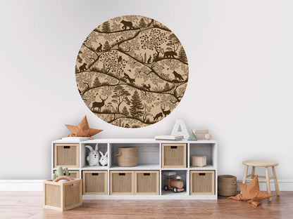 Nordic Nature - Beige Brown - Circle