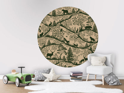 Nordic Nature - Beige Green - Circle