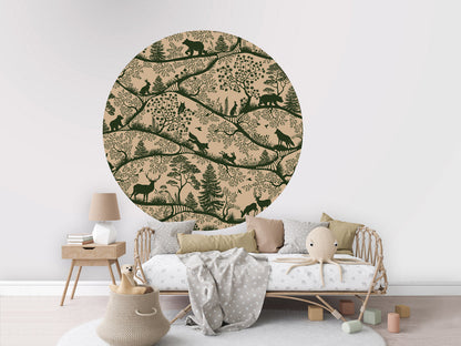Nordic Nature - Beige Green - Circle