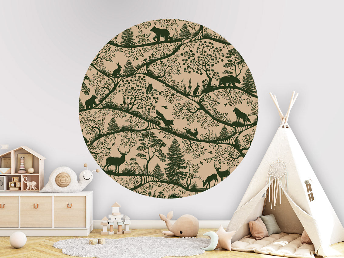 Nordic Nature - Beige Green - Circle