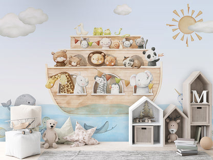 Noah_s_Journey kids room wallpaper interior — premium wallpaper by Artehub Egypt