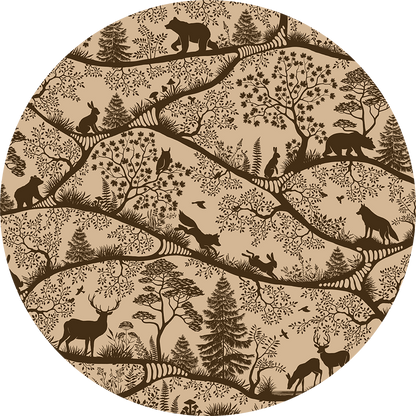 Nordic Nature - Beige Brown - Circle