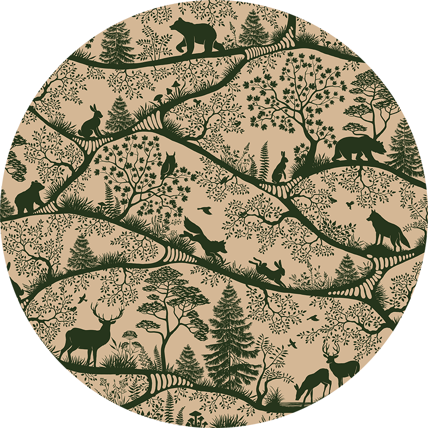Nordic Nature - Beige Green - Circle