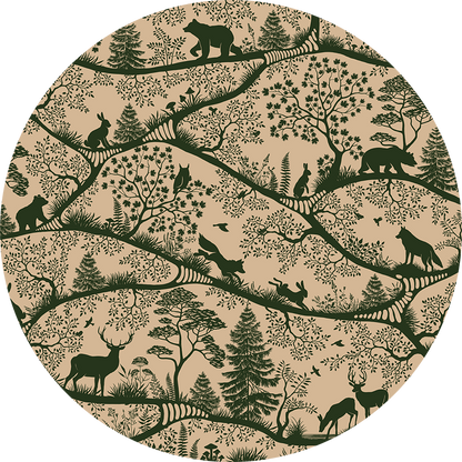 Nordic Nature - Beige Green - Circle