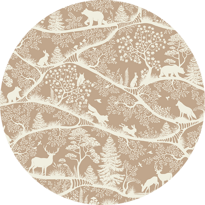Nordic Nature - Brown White - Circle