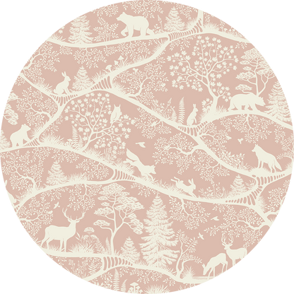 Nordic Nature - Pink White - Circle