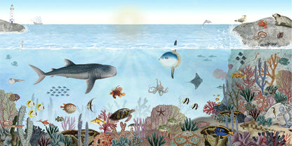 Ocean Lookbook European mural wallpaper design for kids room — Artehub Egypt