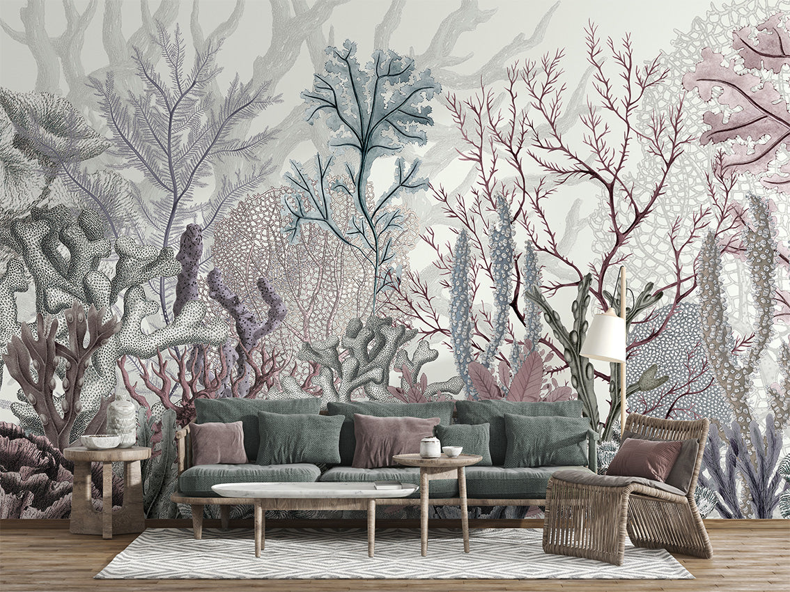 Ocean Wonders luxury wallpaper interior room:livingroom — Artehub Egypt
