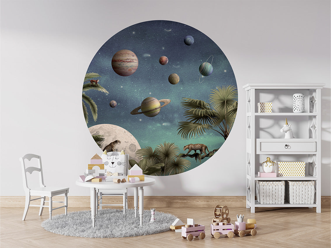 Pretty Planets wall circle sticker by Artehub