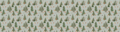 Pine Forest - Blue European wallpaper motif design for kids room — Artehub Egypt