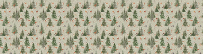 Pine Forest - Green European wallpaper motif design for kids room — Artehub Egypt