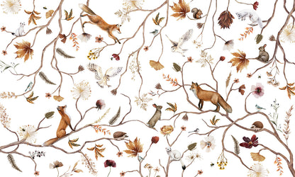 Playful Forest European mural wallpaper design for kids room — Artehub Egypt