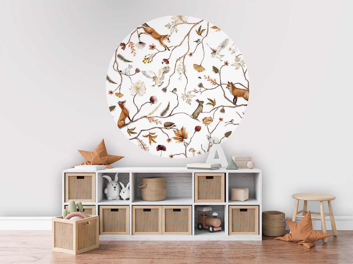 Playful Forest wall circle sticker by Artehub