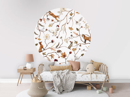 Playful Forest wall circle sticker by Artehub