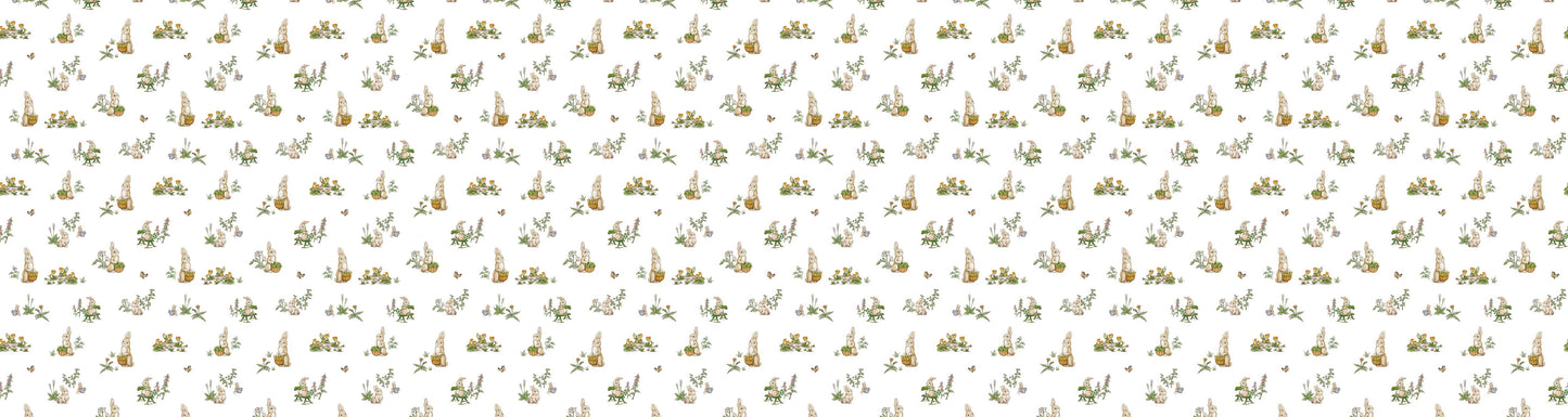 Rabbit Family European wallpaper motif design for kids room — Artehub Egypt