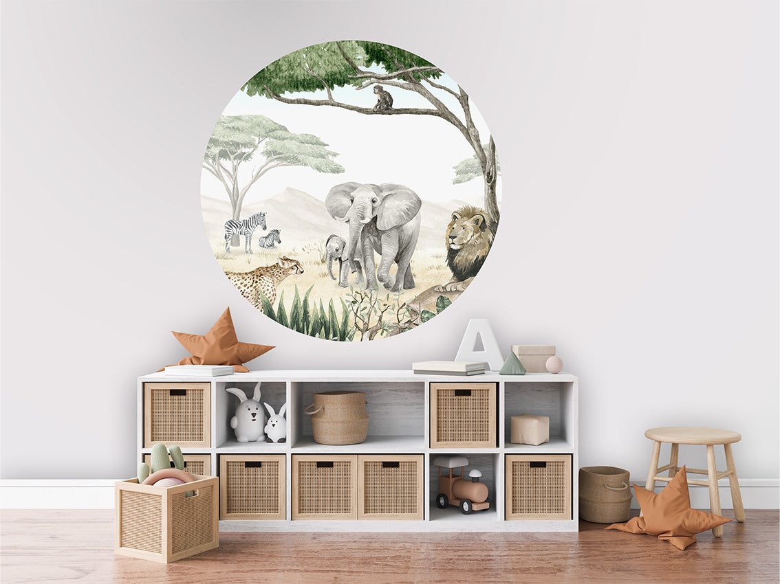 Savannah Jive wall circle sticker by Artehub