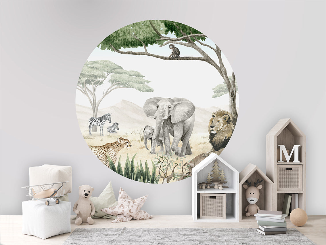Savannah Jive wall circle sticker by Artehub