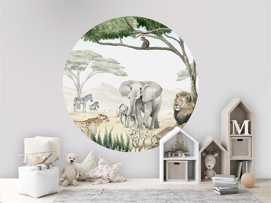 Savannah Jive wall circle sticker by Artehub