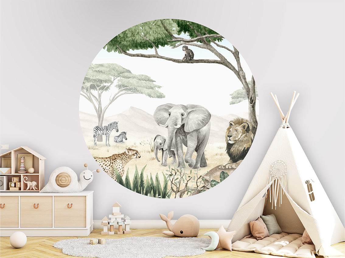 Savannah Jive wall circle sticker by Artehub