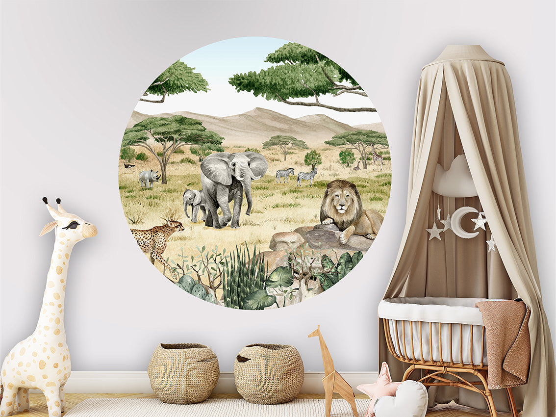 Savannah Secrets wall circle sticker by Artehub