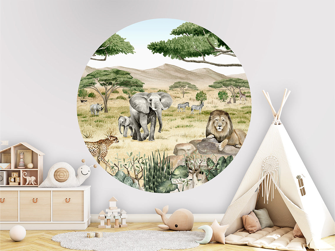 Savannah Secrets wall circle sticker by Artehub