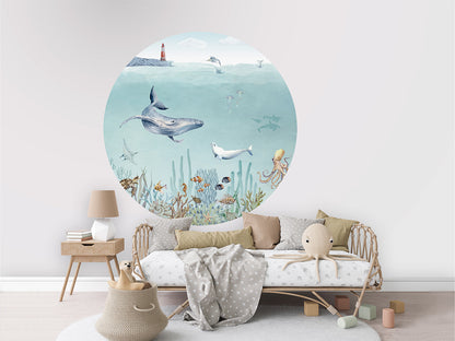 Secret Sealife wall circle sticker by Artehub