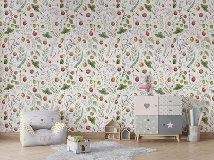 Stawberry Hill luxury wallpaper in kids room interior — Artehub Egypt