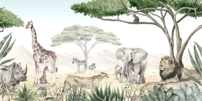 Savannah Jive European mural wallpaper design for kids room — Artehub Egypt