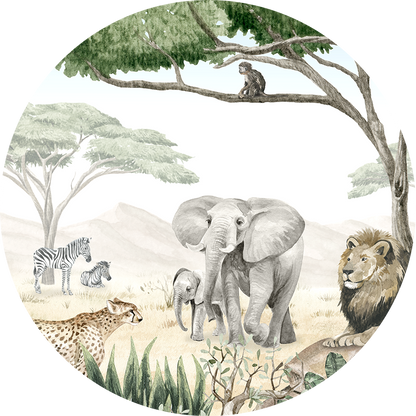 Savannah Jive wall circle sticker by Artehub