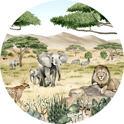 Savannah Secrets wall circle sticker by Artehub