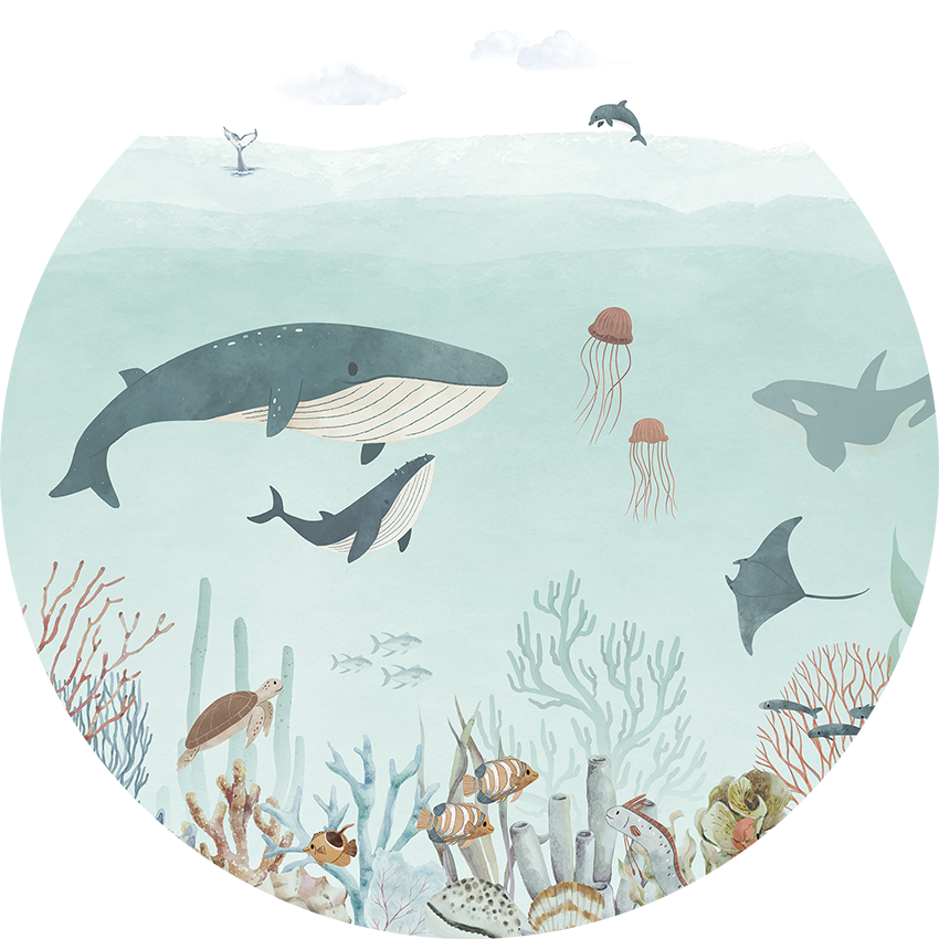 Sensational Sea - Blue - Circle