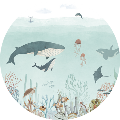 Sensational Sea - Blue - Circle