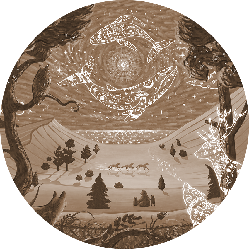 Spirit Night - Brown - Circle