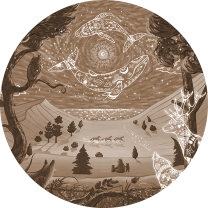 Spirit Night - Brown - Circle