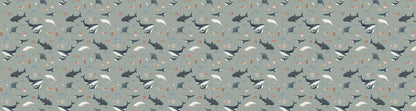 Splendid Sea - Green European wallpaper motif design for kids room — Artehub Egypt