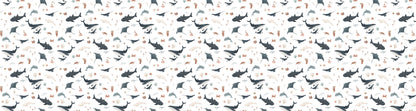 Splendid Sea - White European wallpaper motif design for kids room — Artehub Egypt